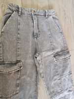 Spodnie Bershka 36 jeansowe bojówki