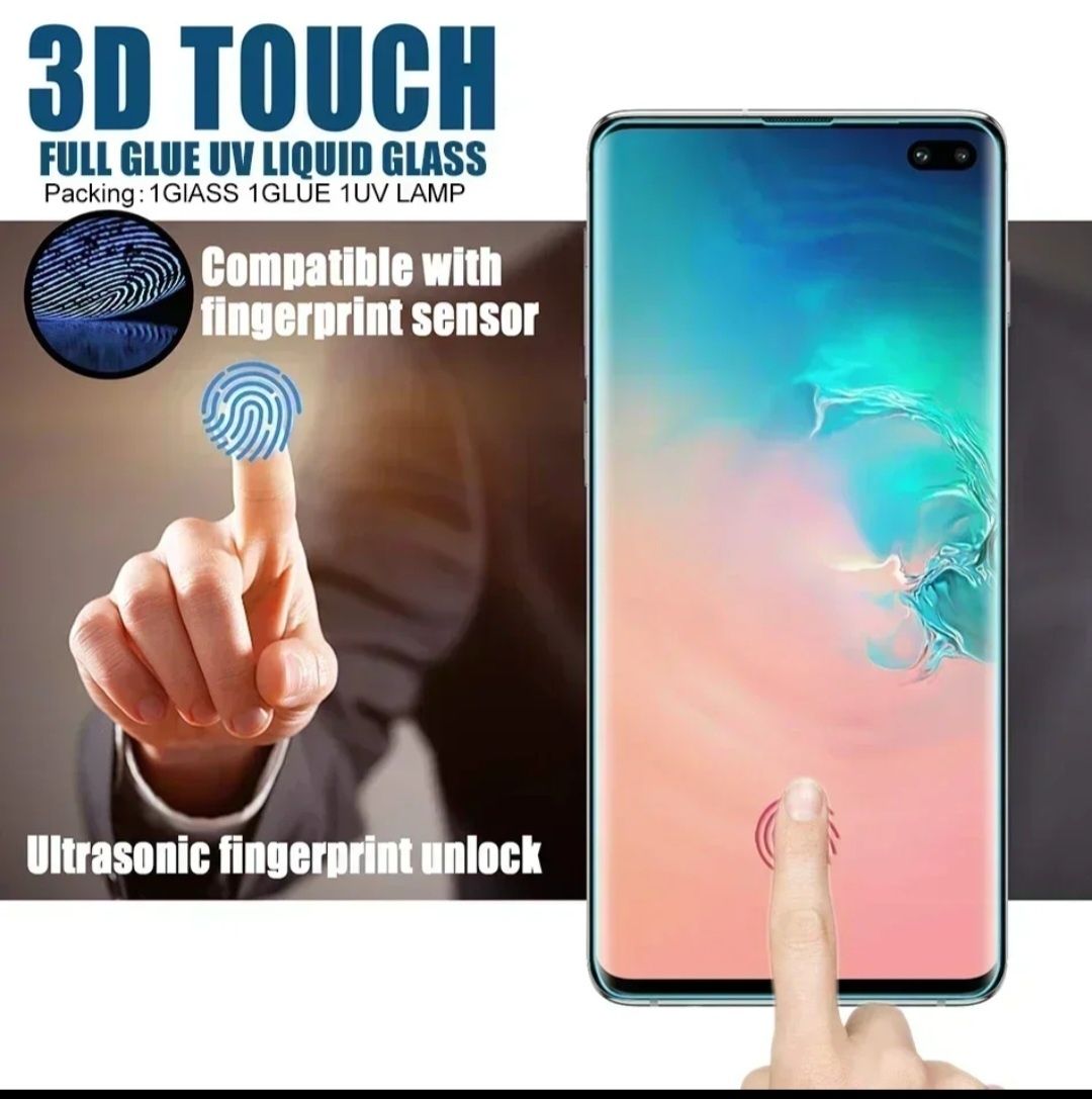 Pelicula de vidro temperado UV para Samsung S23 Ultra.
