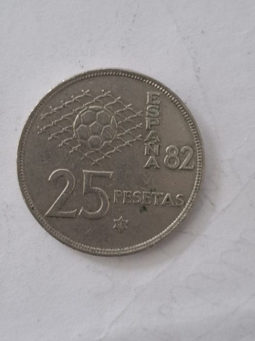 25 pesetas (peset) Hiszpania, Puchar Świata 1982