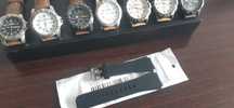 Pasek gumowy czarny do zegarka 22 mm nowy