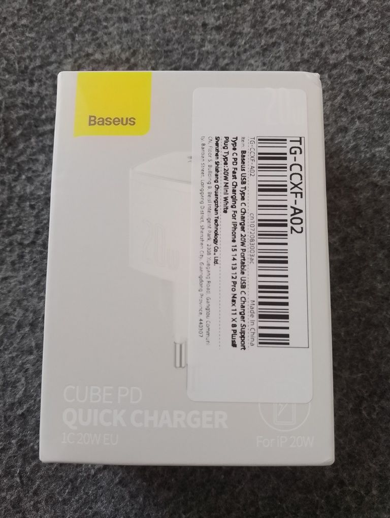 Зарядний блок Baseus 20w