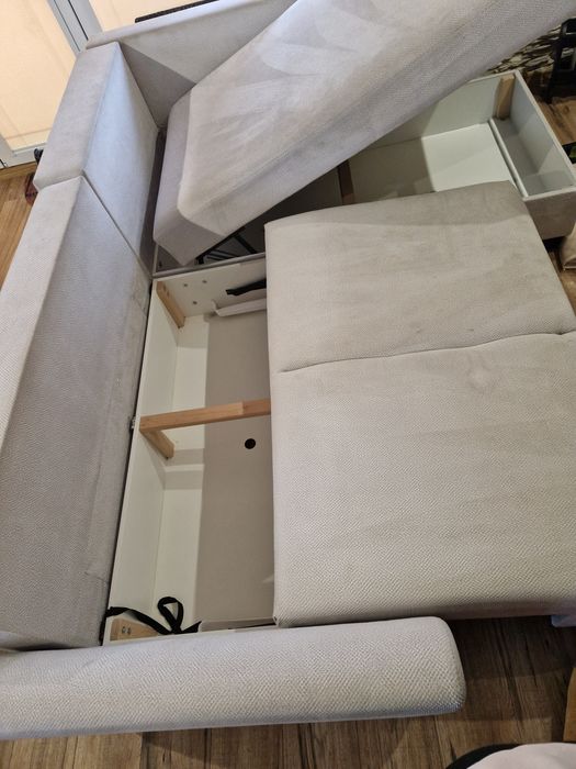 Sofa  narożnik beżowa