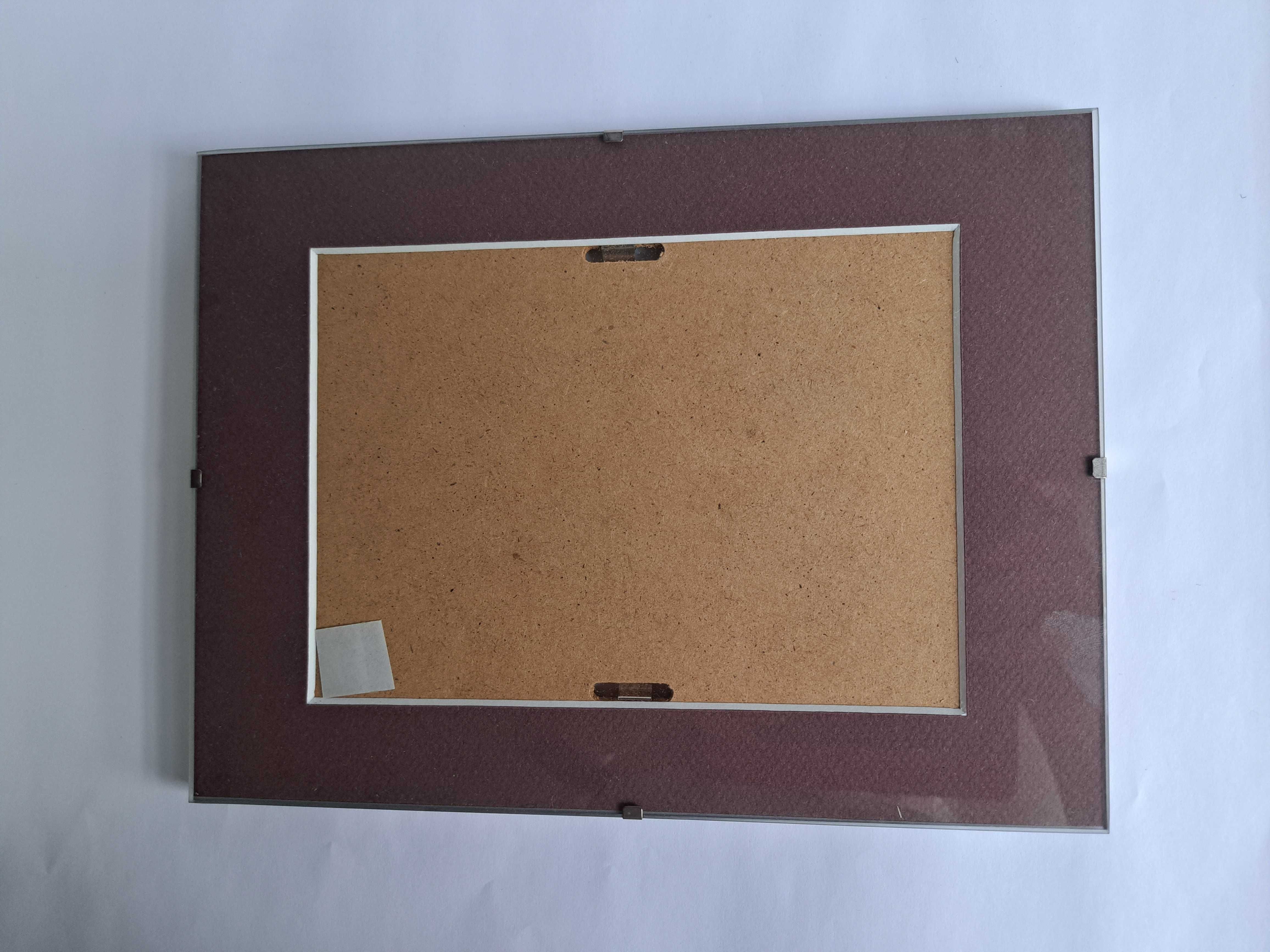 Antyrama ze szkłem 18x24cm z passe-partout