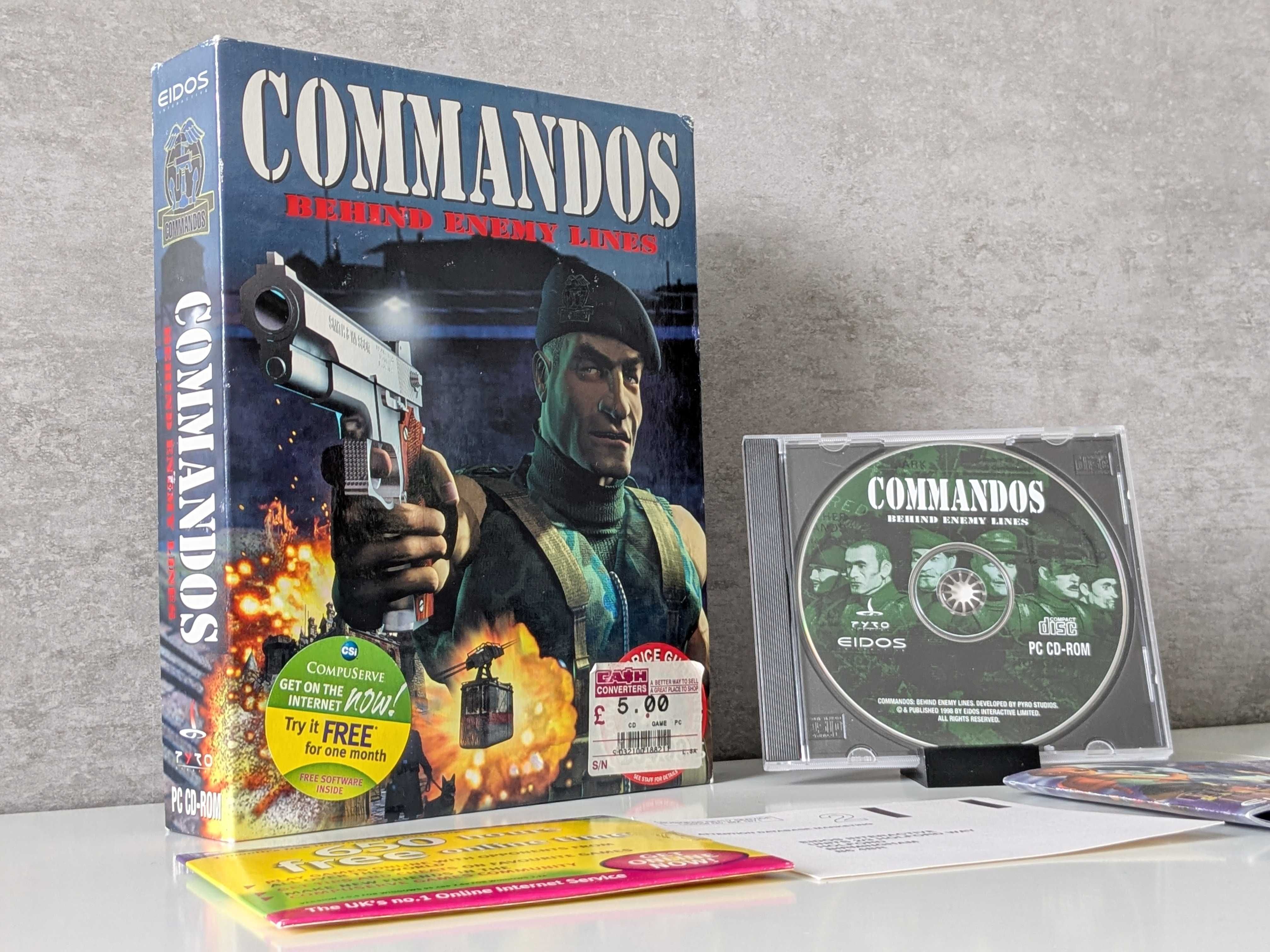 Gra Commandos: Behind Enemy Lines Big Box PC CD ENG z 1998 r.