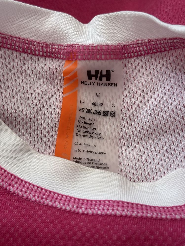 Bluzka Helly Hansen M 62% merino długi rękaw longsleeve