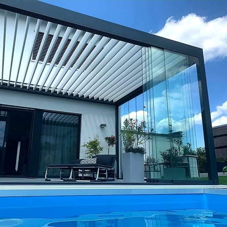 Pergola Lamelowa Essential 700X450 Zadaszenie Tarasu Altana