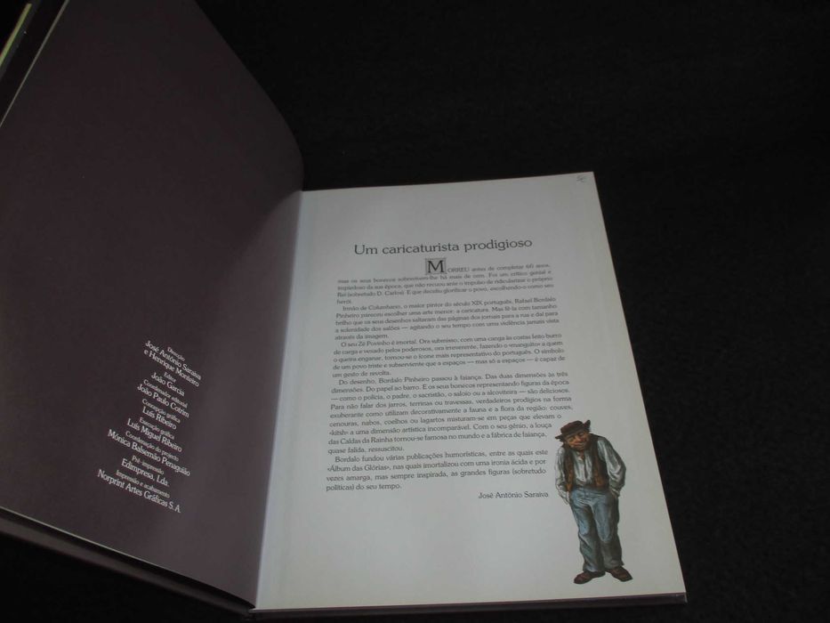 Livro Álbum das Glórias Rafael Bordalo Pinheiro Expresso