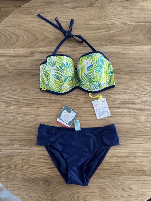 Bikini nowe 65FF biustonosz i figi kąpielowe Cleo by Panache