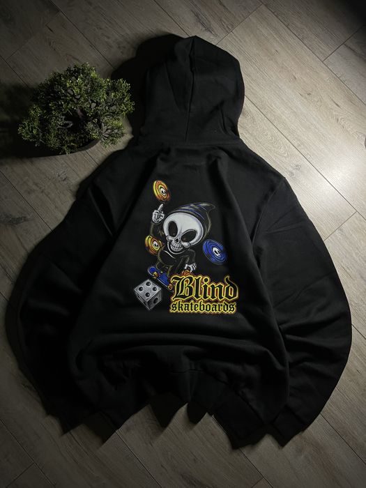 Худі Blind, oversized t-shirt ecko, sk8, y2k, чорна кофта блінд світшо