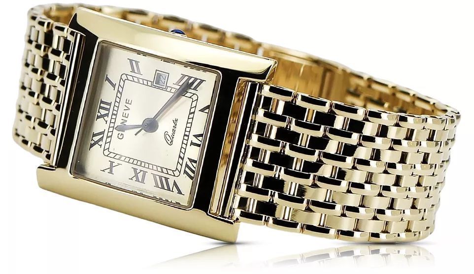 Złoty zegarek 14k 585 z bransoletą męski Geneve mw009y&mwb013y Wrocław