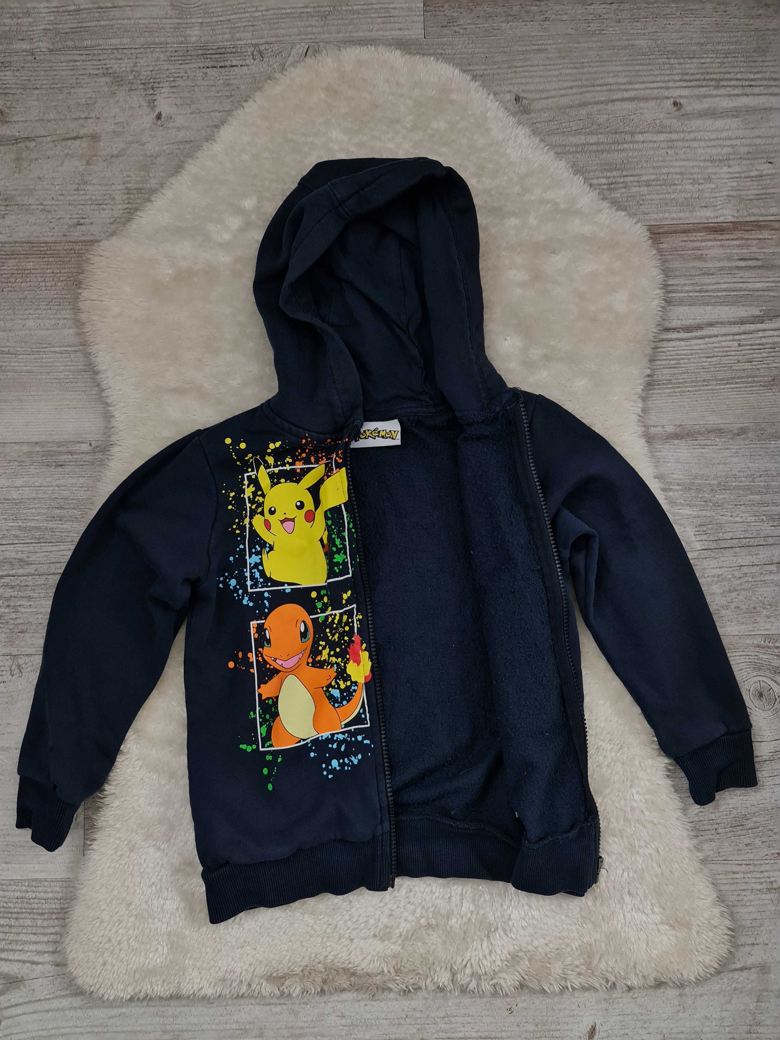 Bluza z kapturem Pokemon pikachu Rozmiar 110 - 116 na Wiek 5 a 6 Lat