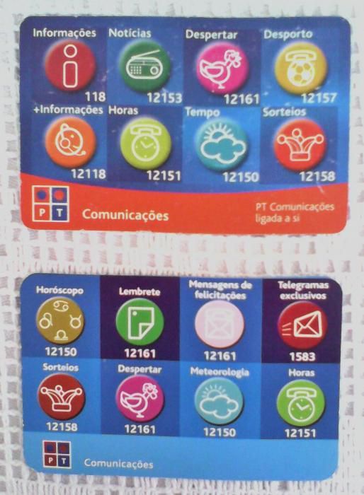 Calendários da Portugal Telecom - PT - 2001 / 2003