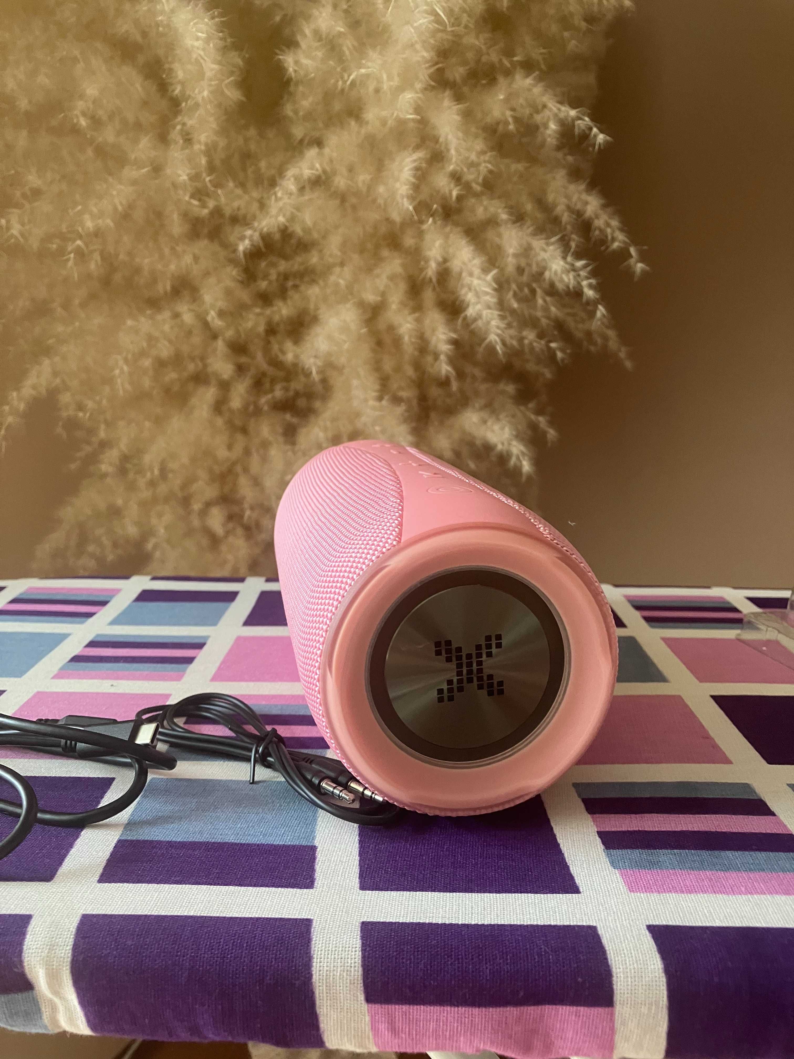 Głośnik mobilny xmusic BTS850P Radio FM Różowy