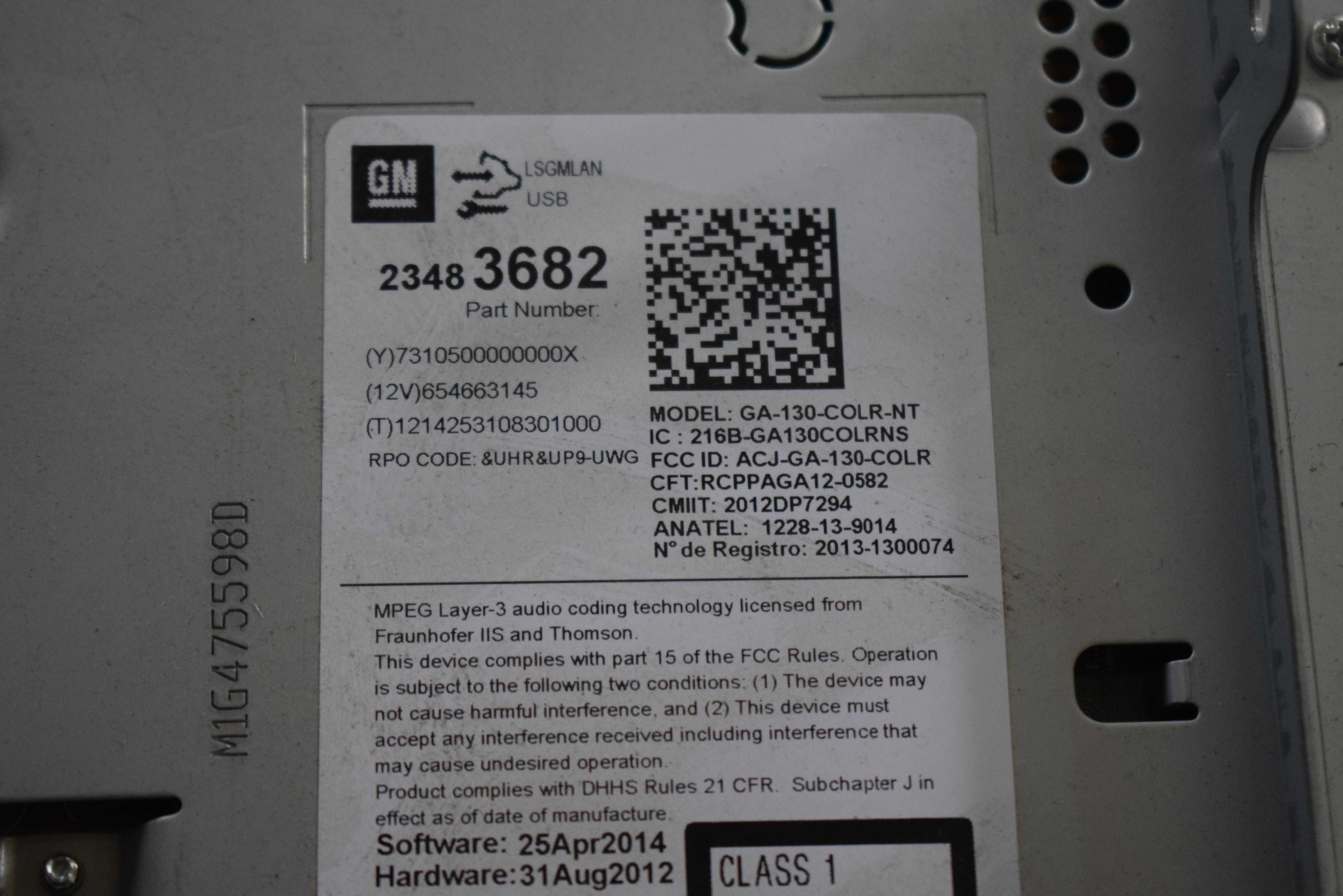 radio navi nawigacja OPEL MOKKA I 15R.234.83682