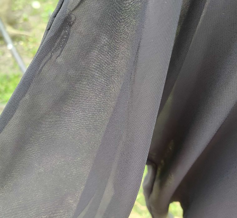 Czarna bluzka top Amisu L 40 szyfon zwiewna plus size