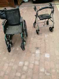 Wózek inwalidzki i chodzik