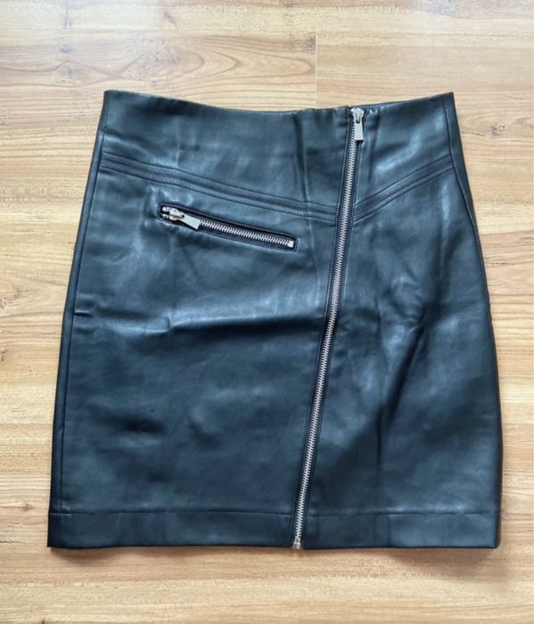 Skórzana spódniczka wiskoza
