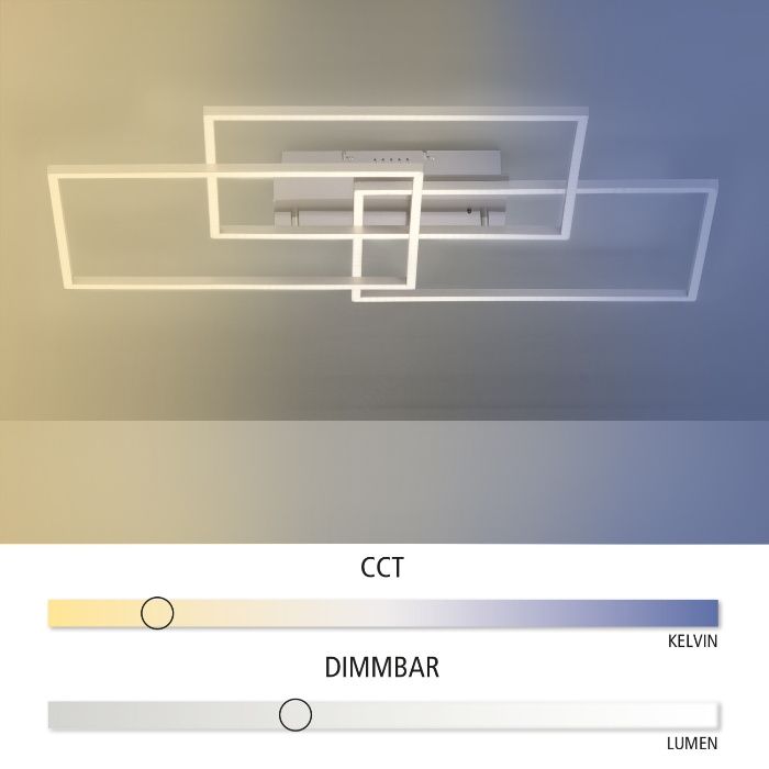 Lampa LED sufitowa PLAFON ŻYRANDOL PILOT ciepła zimna barwy IVEN