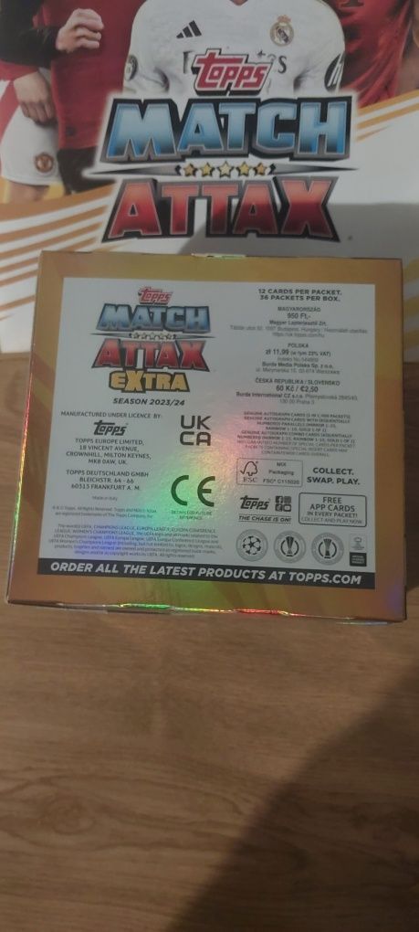 Box match attax extra 2023/2024 36 saszetek