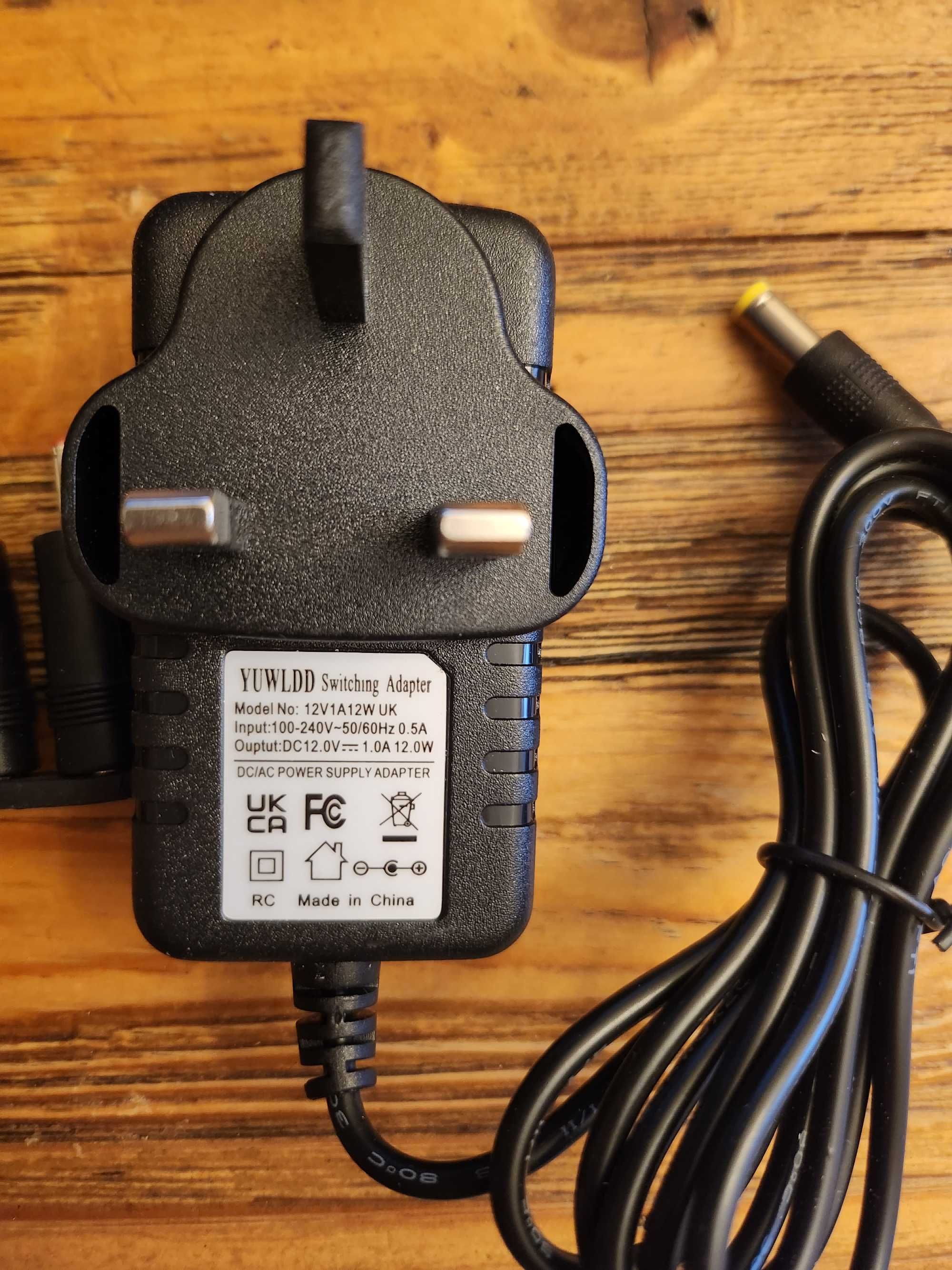 Adapter zasilający DC 12V 1A 12W