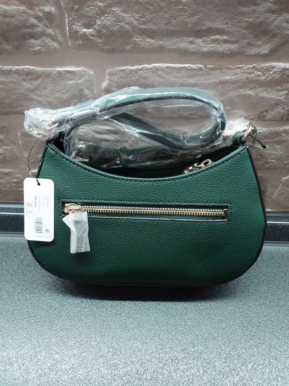 Сумка Guess Glimmer Mini Top Zip Shoulder Bag зелена  оригінал