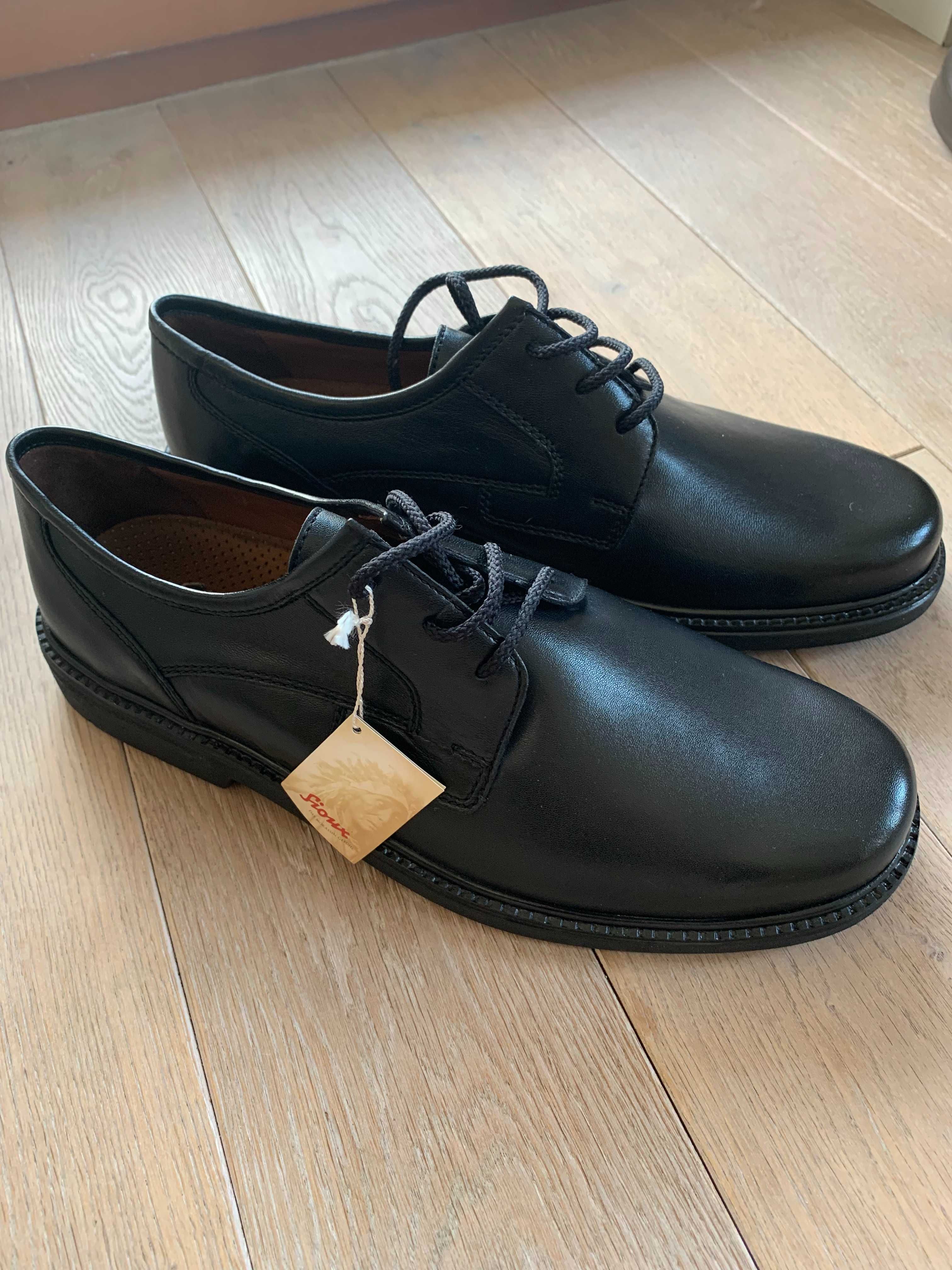 eleganckie buty męskie czarne 44 Sioux