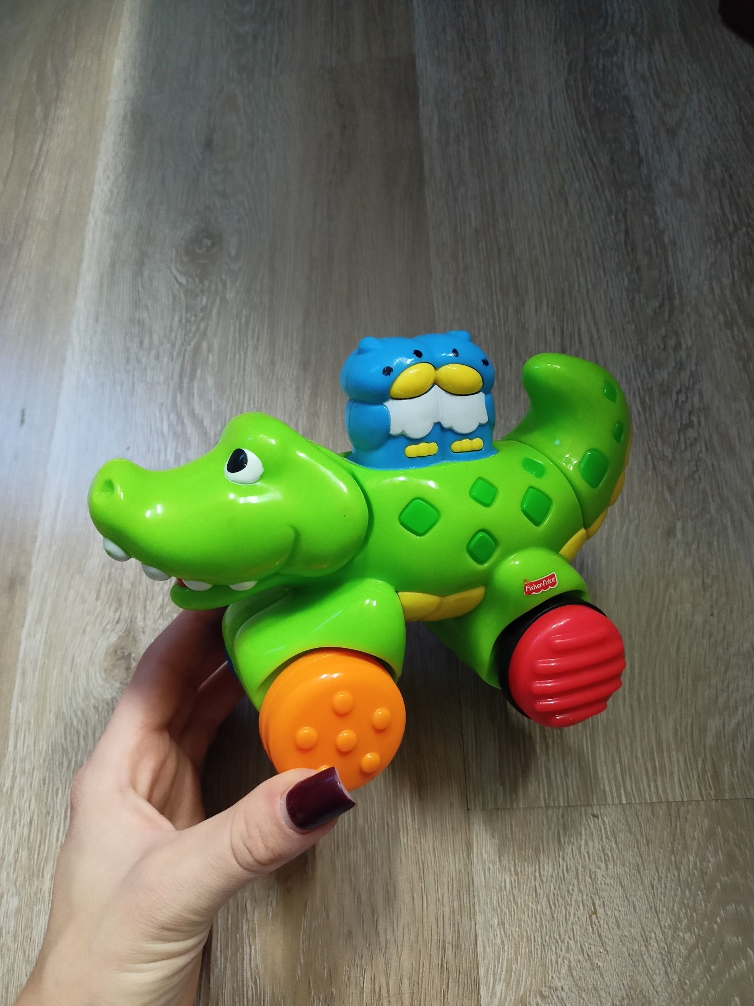 Krokodyl jeździk fisher price