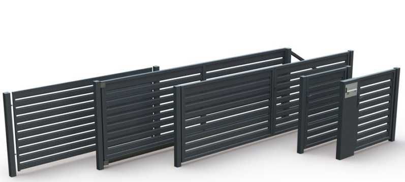 Ogrodzenie panelowe podmurówka montaż panele ogrodzeniowe brama oc+ral