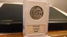 Moneta srebro Polska 10 zł St. Leszczyński Popiersie 2003 Grading PR69