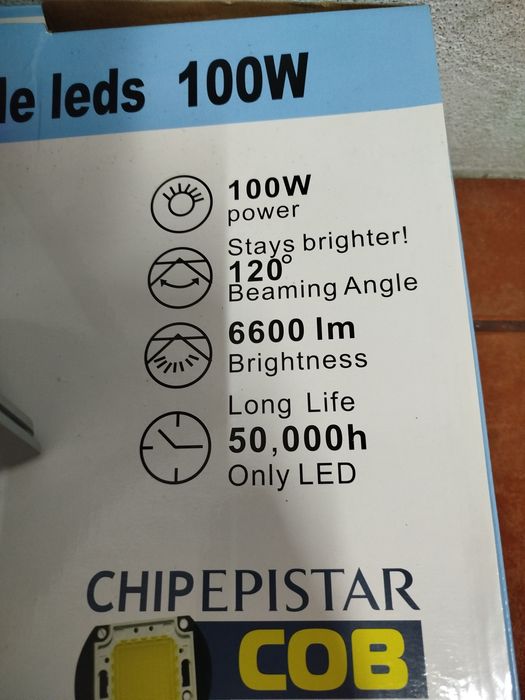 Holofote Exterior Led 100w