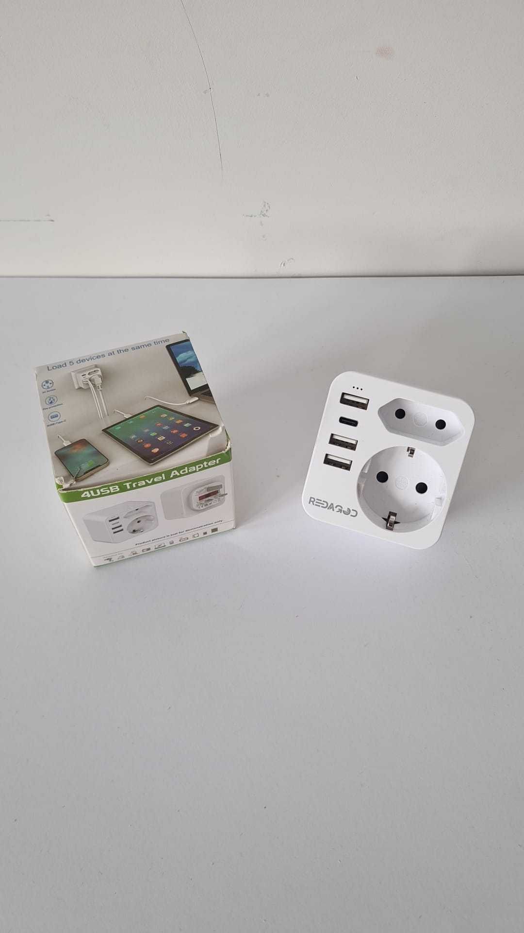 Adapter podróżny ładowarka USA Niemcy 4 USB SP-175A4C SPM286