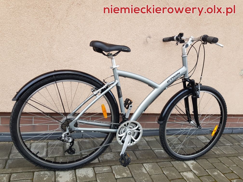 Rower męski BTWIN koła 28 SHIMANO ALUMINIUM okazja rabat WYSYŁKA