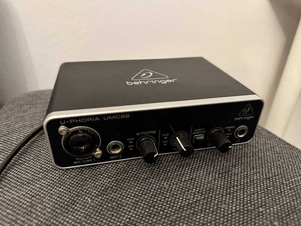 Interfejs audio Behringer u-phoria UMC22
