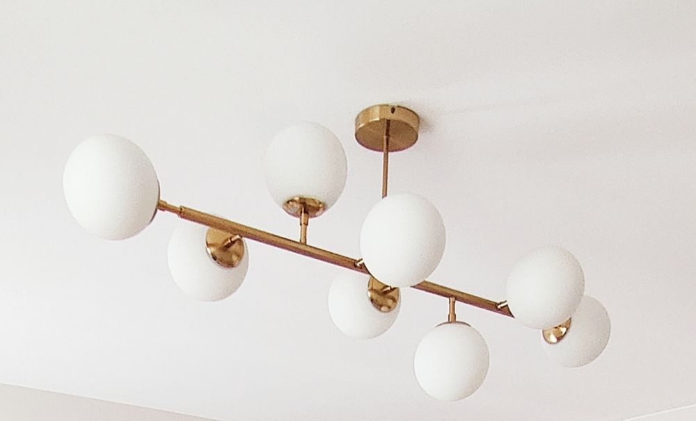 Lampa Dorado 8 kul złota