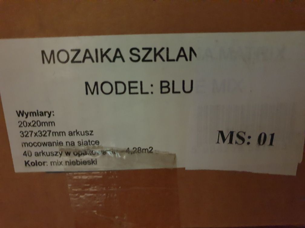 Mozaika szklana BLU AquaSan mix niebieski