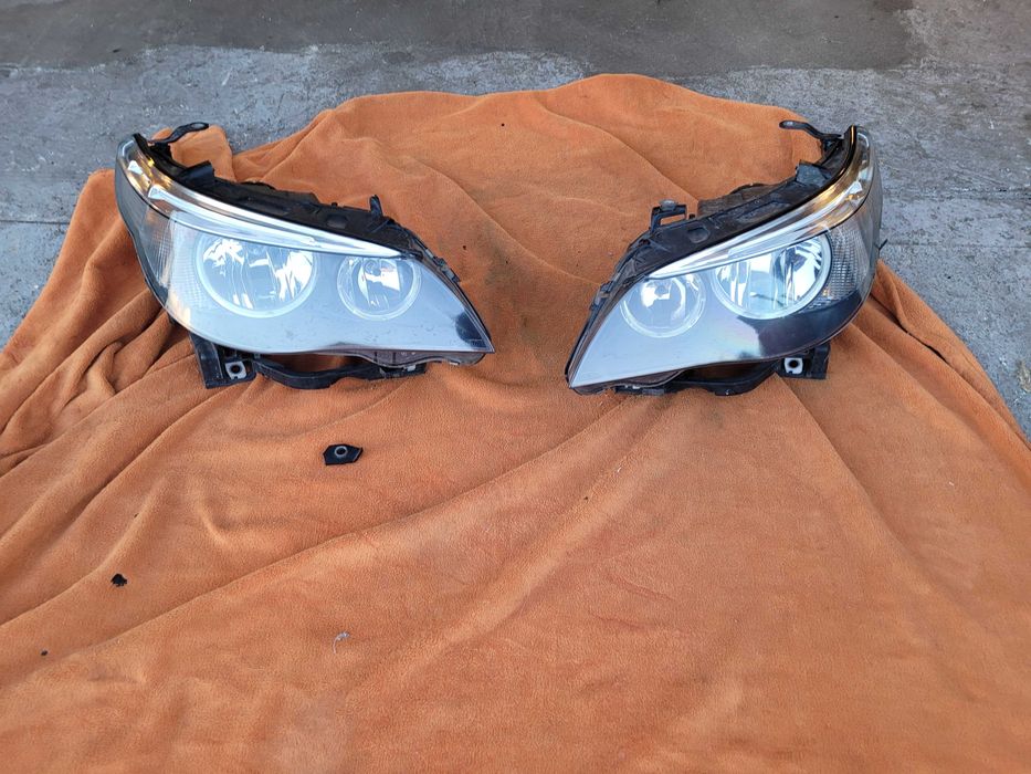 Prawa Lampa Halogenowa Reflektor Prawy Przód H7 BMW E60 E61 Przedlift