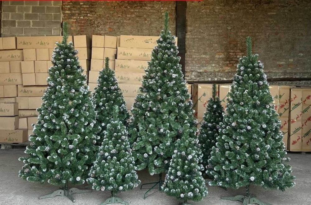 Искусственная елка с шишками зеленая, ель, елочка новогодняя.Дроп