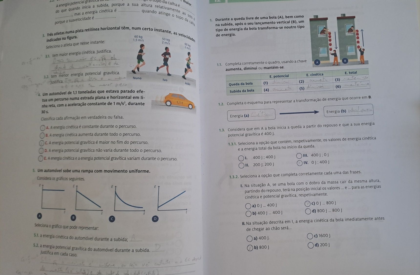 Caderno de actividades 9° Físico-química