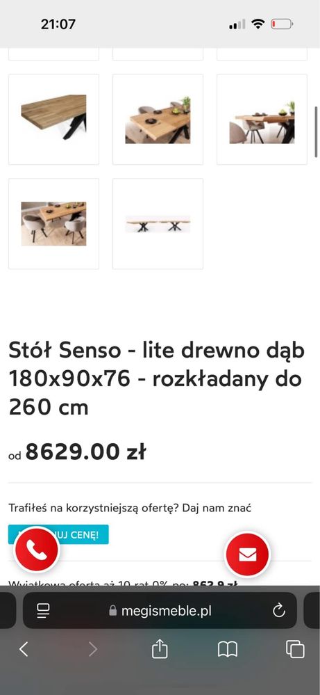 Stol z litego drewna