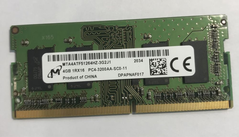 Оперативна Пам'ять для ноутбука Micron DDR4-3200 4Gb PC4