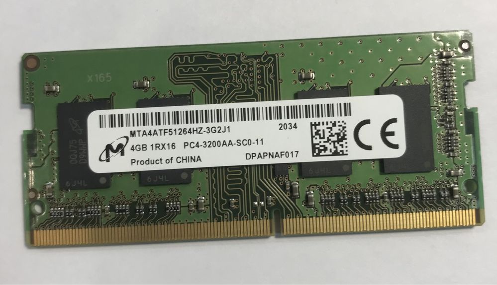 Оперативна Пам'ять для ноутбука Micron DDR4-3200 4Gb PC4