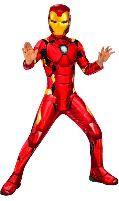 Fato halloween/carnaval homem de ferro 5/6 anos