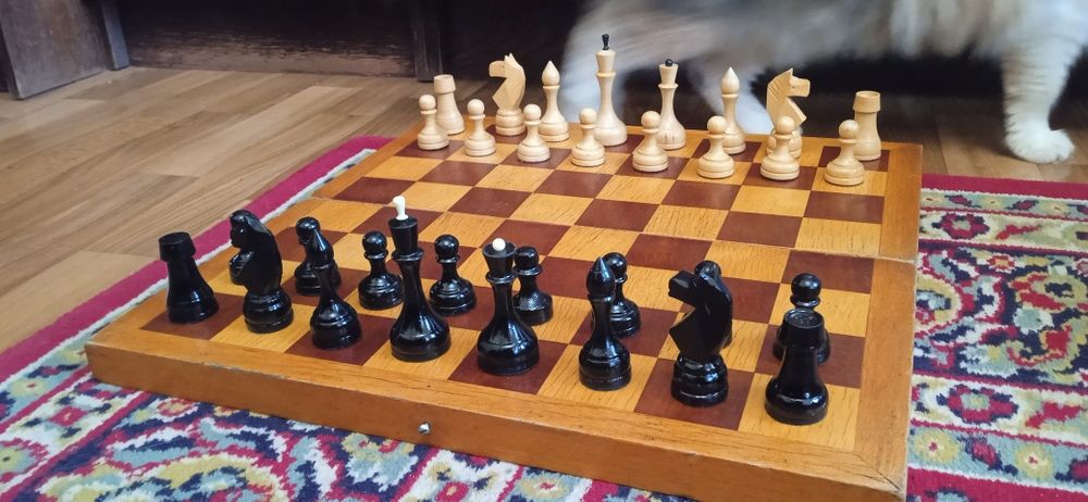 Шахматы деревянные на большой доске СССР