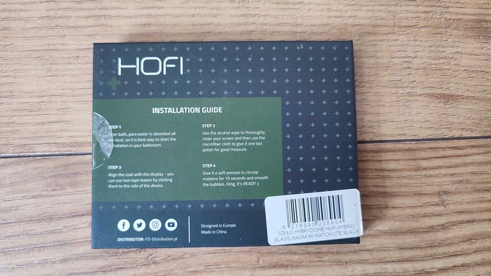 Szkło hybrydowe HOFI Hybrid Glass do Xiaomi Mi Watch Lite Czarny NOWE