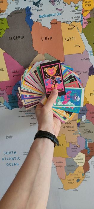 Rainbow tarot  piękny kolorowy karty tarota magia wróżka wróżby
