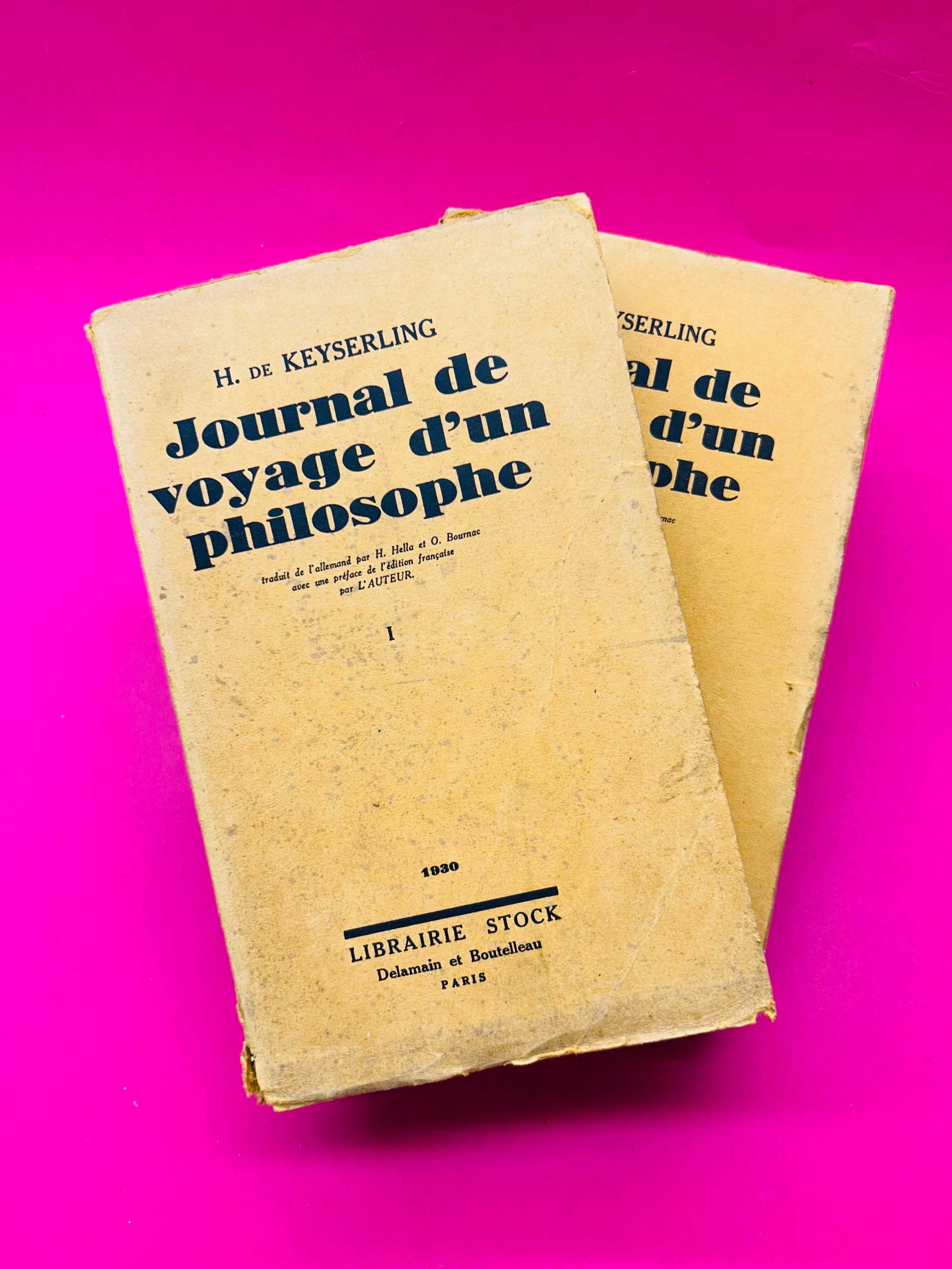 COMTE H. DE KEYSERLING
LE
JOURNAL DE VOYAGE
D'UN
PHILOSOPHE