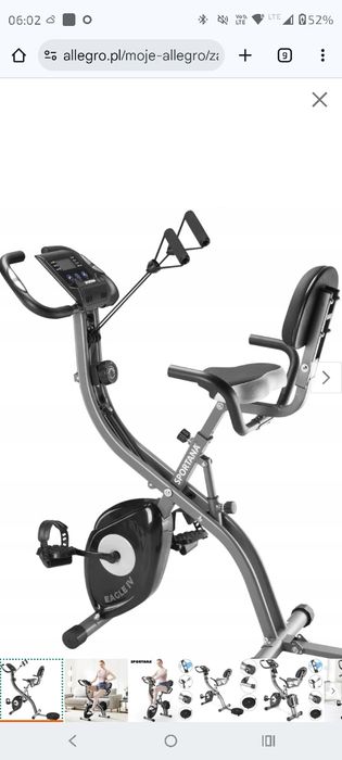 Rower stacjonarny powystawowy sportana