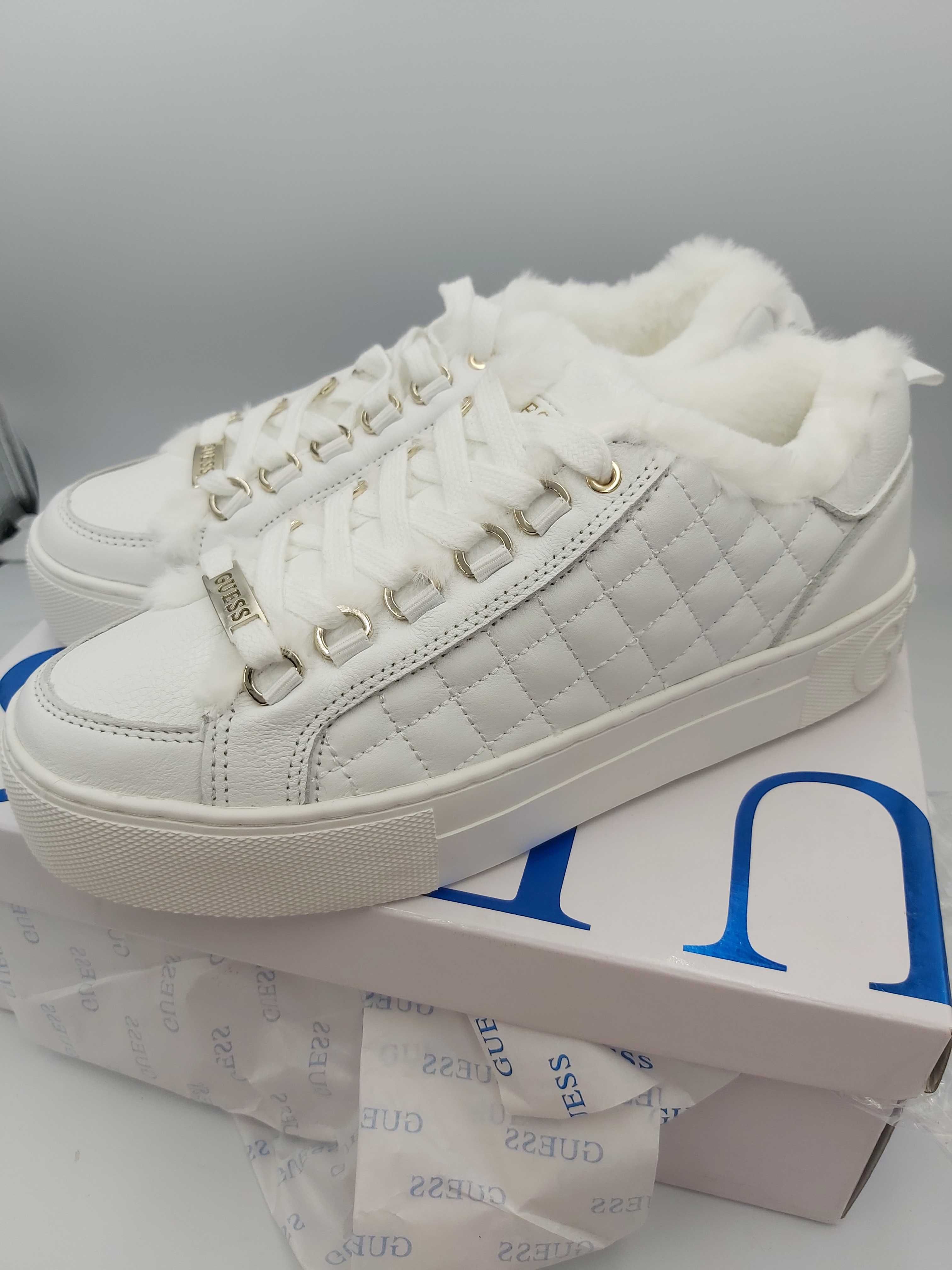 NOWE sneakersy GUESS ocieplane futerko botki rozmiar 41