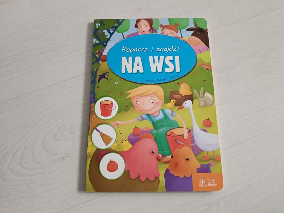 Książka wyszukiwania popatrz i znajdź na wsi zwierzątka