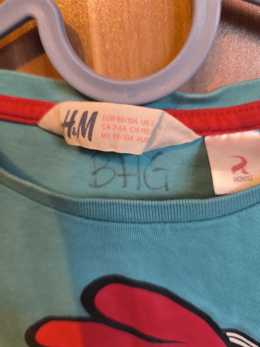 Super bluzka chłopięca. H&M. Angry Birds